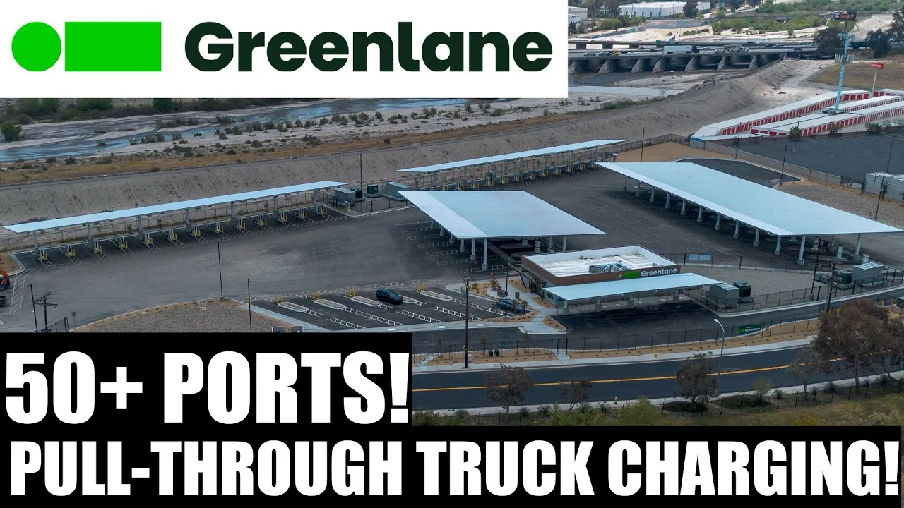 MASSIVE Electric Truck Stop With 50+ Ports, Pull-Through 400kW Charging & Ready for Megawatt!