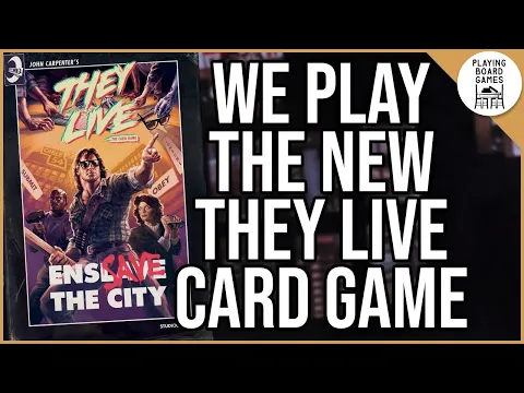 One of us is an invader and we have no idea who! (THEY LIVE: THE CARD GAME First Play)