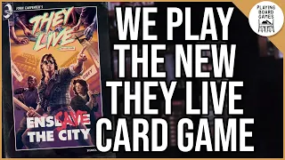 One of us is an invader and we have no idea who! (THEY LIVE: THE CARD GAME First Play)