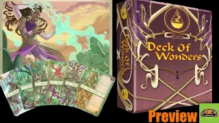 Deck of Wonders Card Game Kickstarter Preview | Solo Legacy Fun