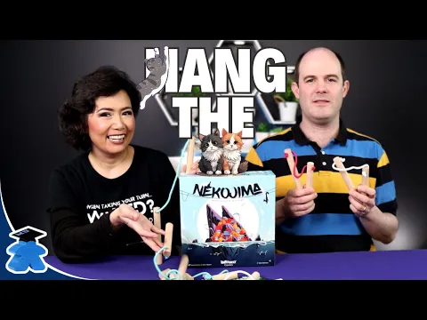 Nekojima - Cats and electric poles, a dexterity competitive and cooperative board game.