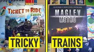 TICKET To RIDE vs MAGLEV METRO | Which TRAIN Game is the BEST?