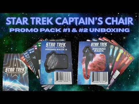 Star Trek Captain's Chair Promo Card Sets #1 and #2 (Unboxing) | NSG Unlox The Box