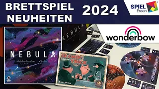 BrettspielNeuheiten Nebula & 12 Chip Trick zur Spiel 2024 von Wonderbow Games Kurzüberblick