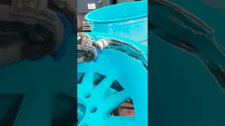 The Process Of Powder Coating Wheels! 😍 #wheels #tires #coating
