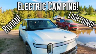 Rivian, F-150 Lightning, & Mach-E Camping (with some off-roading, too!)