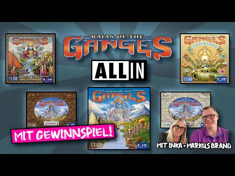 ALL IN: ?‍️ RAJAS OF THE GANGES - Inka und Markus Brand - Huch - Brettspiel Überblick