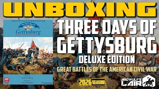 Unboxing | Three Days of Gettysburg, Deluxe Edition (GMT Games 2026)