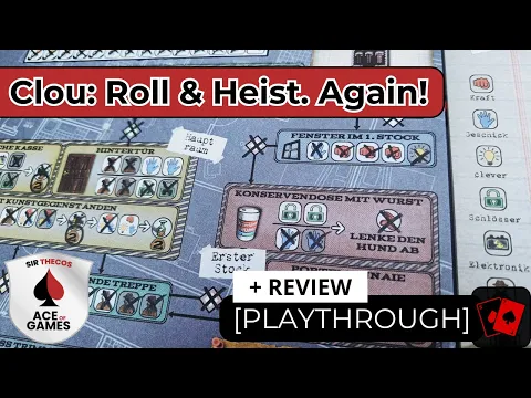 Solo Playthrough + Review | Clou: Roll & Heist. Again!