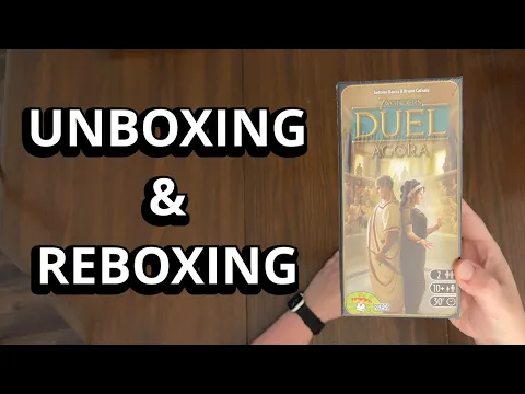7 Wonders Duel: Agora Expansion - Board Game Unboxing & Reboxing - What's in the Box?