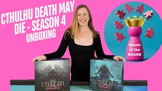 Cthulhu Death May Die Season 4 Unboxing - Queen of the Board