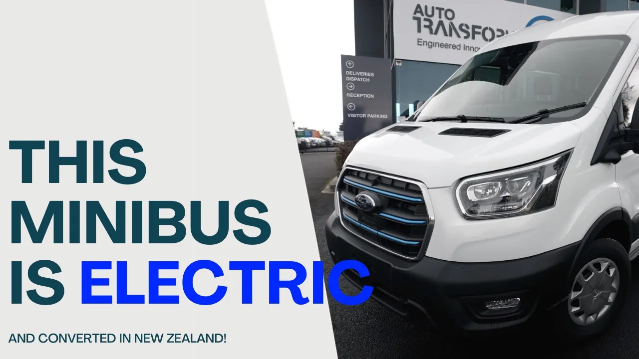 All on the electric Transit bus - Electric van to bus conversion