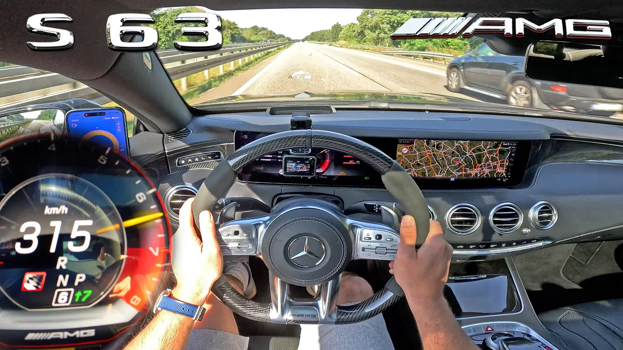 Mercedes AMG S63 Coupe FIGHTING through TRAFFIC for TOP SPEED