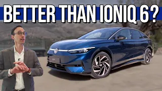 Can the VW ID.7 Beat the Hyundai Ioniq 6? | First Look