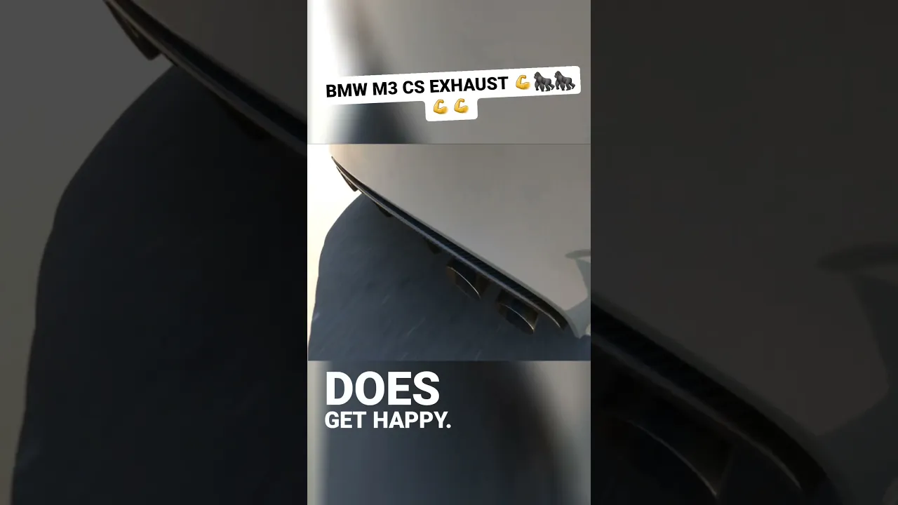 THE BMW M3CS EXHAUST SOUND! #shorts