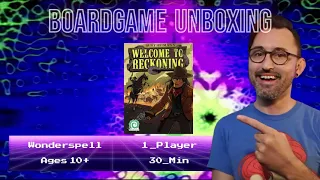 Unboxing Welcome to Reckoning - Second game from Wonderspell!