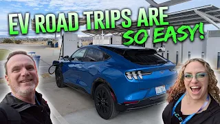 EV Road Trips are so EASY! | Driving a 2025 Mustang Mach-E to Vegas