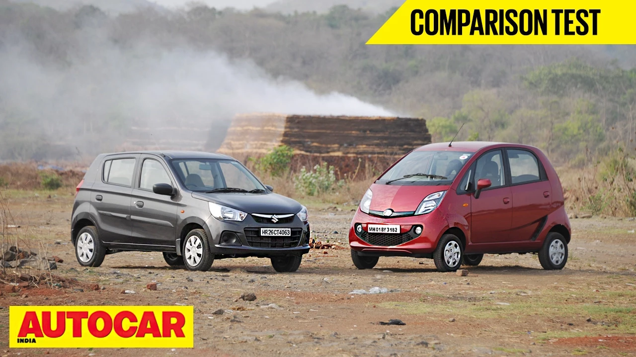 Tata Nano AMT vs Maruti Alto K10 AMT | Comparison Test | Autocar India
