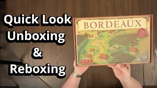Bordeaux (Viticulture Expansion) Game Unboxing & Reboxing - What's Inside the box?