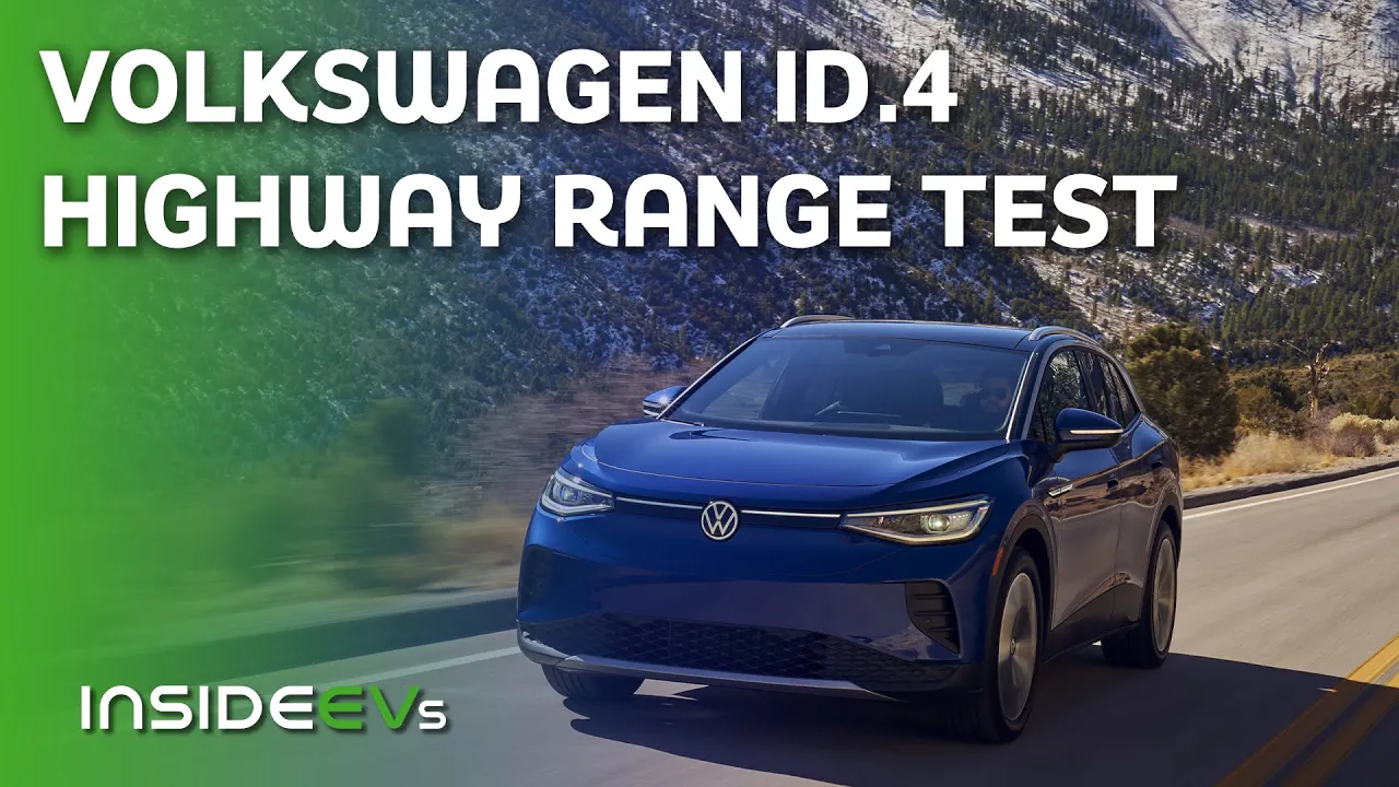 Volkswagen ID.4 1st 70 MPH Highway Range Test! Large Battery / RWD