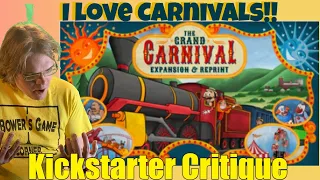 The Grand Carnival (Expansion & Reprint) - Kickstarter Critique Review