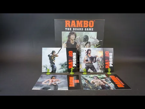 Rambo Spinning into Action. Rambo The Board Game by Publisher Everything Epic