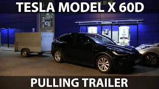 Model X 60D pulling trailer