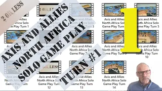 Axis and Allies North Africa Solo Game Play: Part 1
