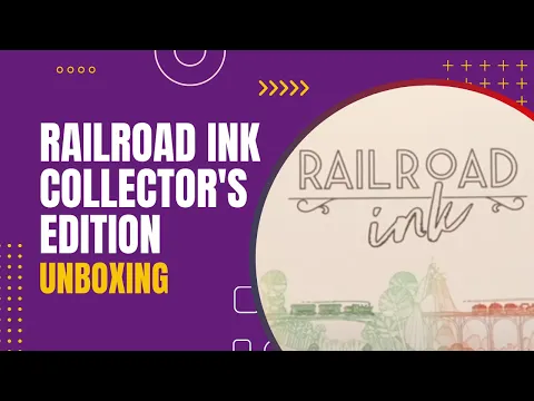 Railroad Ink Collector's Edition Board Game Unboxing | Danicha