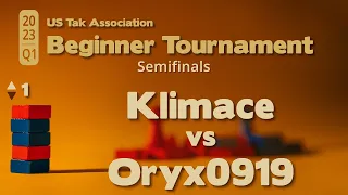 Klimace vs Oryx0919 - 2023 Q1 Beginner Tak Tournament Semifinals - Game 1 - Live Commentary