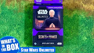 Star Wars Unlimited | CHANCELLOR PALPATINE Secrets of Power Spotlight Deck Unboxing | Fantasy Flight