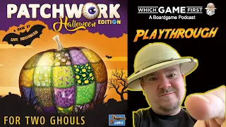 Patchwork playthrough by Which Game First: A Board Game Podcast