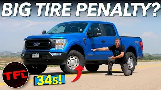 Here's How Larger 34-Inch Off-Road Tires Affect My Ford F-150 Hybrid's MPG and 0-60 MPH Speed!