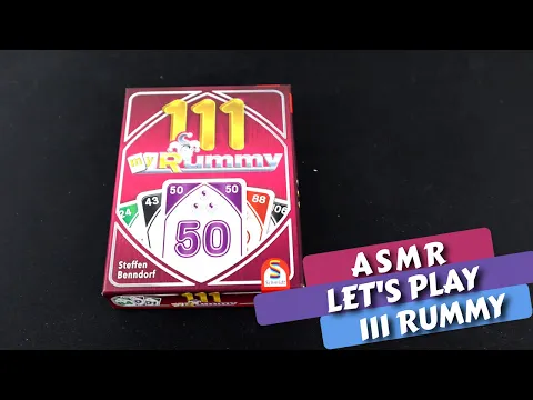 ASMR 111 Rummy - Board Game Playthrough (Whispering)