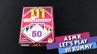 ASMR 111 Rummy - Board Game Playthrough (Whispering)