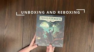 Arkham Horror: The Card Game - Unboxing & Reboxing - See What's In The Box