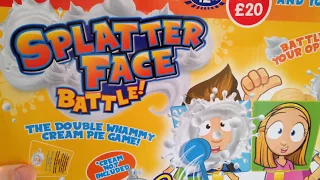 Pie face with slime.