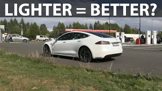 Model S LR Raven magnesium rims consumption test