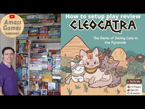 How to play Cleocatra review setup AmassGames board game FORK game #tabletop #family #fun #pyramid