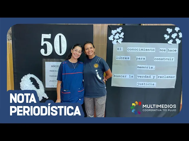 ACTO POR EL 24 MARZO EN LA ESCUELA "PRIMARIA REMEDIOS DE ESCALDA"
