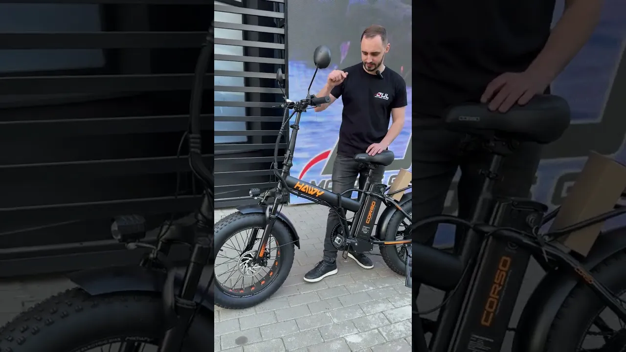 Електровелосипед Corso HAWY HY-81422/81442 20" 500W 48V/13Ah Фетбайк з Shimano 7 Швидкостей та Амортизацією