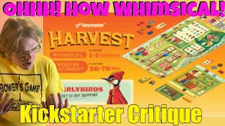 Harvest - A Farming Game - Kickstarter Critique Review