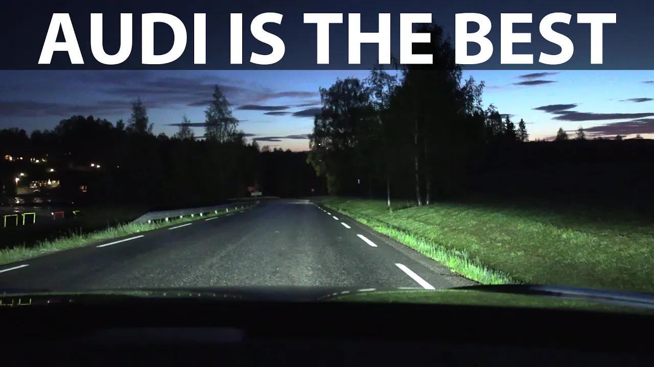 Audi e-tron GT headlights test