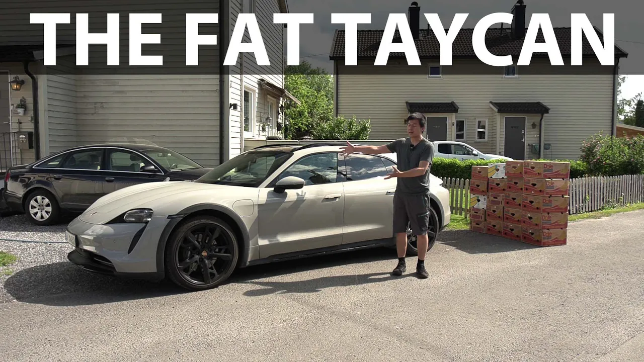 Porsche Taycan Cross Turismo banana box test