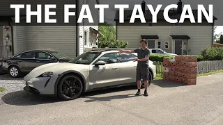 Porsche Taycan Cross Turismo banana box test