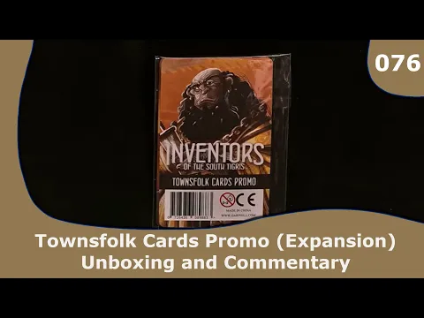 Townsfolk Cards Promo - Inventors of the South Tigris Expansion | 076 | CulBlu Unboxing