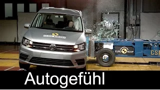 Volkswagen VW Caddy crash test 4 stars Euro NCAP 2016 - Autogefühl