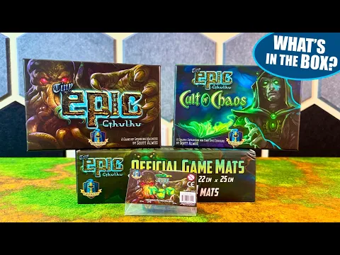 TINY EPIC CTHULHU Board Game Core Box & Expansion CULT OF CHAOS Unboxing
