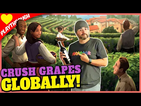 Viticulture World (Co-Op) 4p Playthrough / Gameplay (Stonemaier Games)
