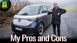 VW ID. Buzz Long Wheelbase Review (2 Weeks & 1,500 km) Likes and Dislikes